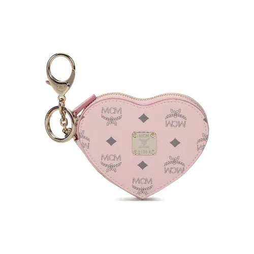 MCM Холст Клатч Монета Кошелек Женский Телесный Розовый