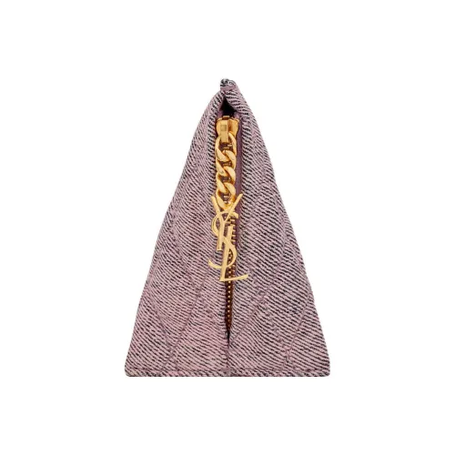 SAINT LAURENT Denim Canvas Coin Wallet Small Women's Light Purple SAINT LAURENT Деним Холст Монетница Маленький Женский Светлый Фиолетовый