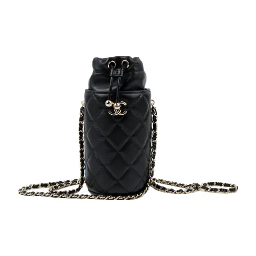 CHANEL Lambskin Crossbody Bag Women's Black CHANEL Сумка через плечо из овечьей кожи женская черная