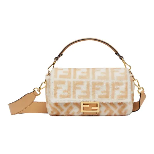 FENDI Baguette Sheepskin Baguette Bag Сумка через плечо Сумка среднего размера Женская