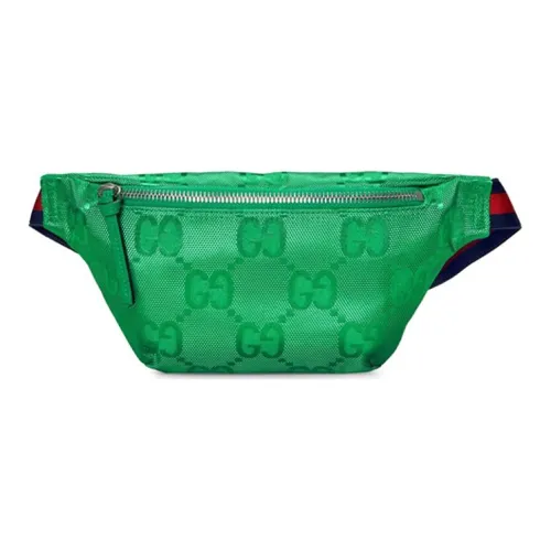 GUCCI Off The Grid Нейлон с кожаными вставками бананка сумка через плечо детская сумка зеленый