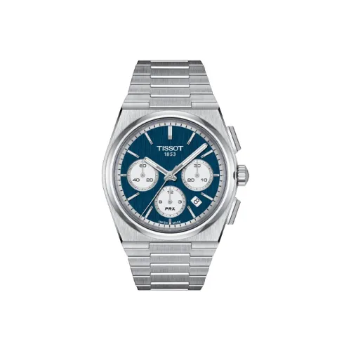 TISSOT Автоматический Механический Механизм Мужские Часы PRX Super Player Series 42 мм Синий