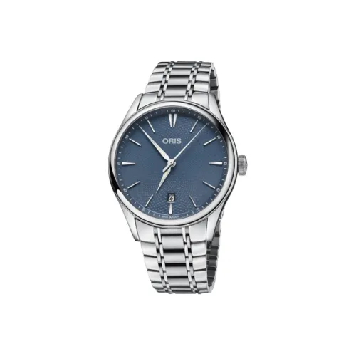 Oris Culture Collection Механические Мужские Часы 40 мм Синий Циферблат Корпус из Нержавеющей Стали Ремешок из Нержавеющей Стали