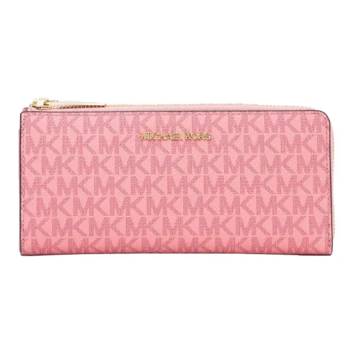 MICHAEL KORS Jet Set Travel Холст Клатч Кошелек Женский Темно-розовый