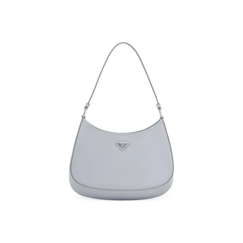 PRADA Cleo Блестящая кожа сумка через плечо женская цвет васильковый синий