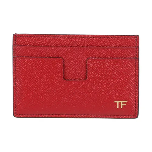 TF Телячья кожа Монета And Держатель для карт Женские Красный