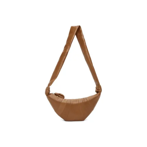 Lemaire Croissant Series Сумка Croissant из овечьей шкуры Сумка через плечо Маленькая Женская Коричневая