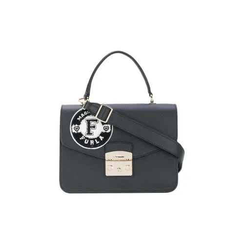 Furla Metropolis Collection Сумка через плечо из коровьей кожи маленькая сумка женская черная
