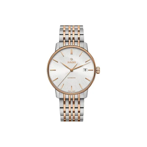 RADO Автоматический Механический Часы Мужские Crystal Sparkle Collection 37,7 мм Белые