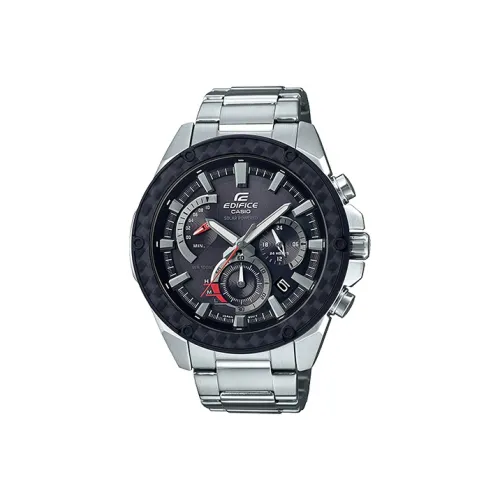 CASIO EDIFICE Collection Кварцевый механизм Нержавеющая сталь Ремешок Часы Мужские Черный циферблат EQS 910D 1A