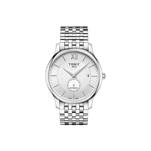 Tissot Junya Collection Механический механизм Мужские часы Циферблат 40 мм Серебристый корпус из нержавеющей стали