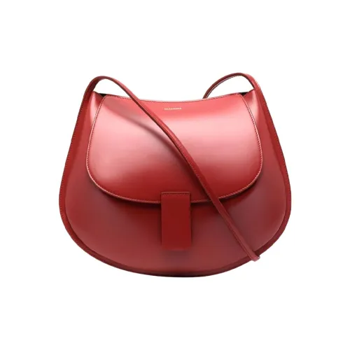 JIL SANDER Сумка через плечо из кожи женская красная