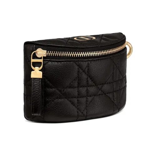 DIOR Кошелек из коровьей кожи маленький клатч аксессуары кошелек для монет мини женский черный