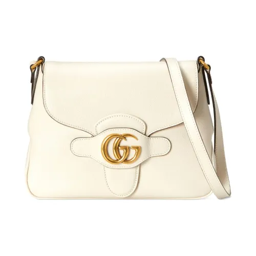 GUCCI Кожа Курьерская Сумка Сумка через плечо Маленькая Женская Белая