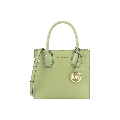 MICHAEL KORS Mercer Зернистая кожа личи Коровья кожа Аккордеонная сумка Сумка Сумка через плечо Сумка через плечо Средний Женский Светло-зеленый