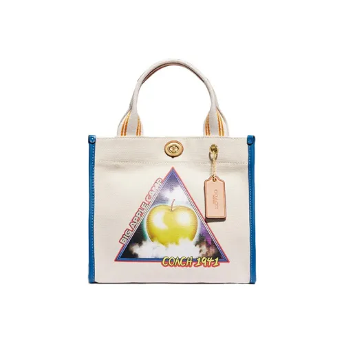 COACH Recycled Tote Canvas Tote Bag Tote Bag Shopping Bag Shoulder Bag Crossbody Bag Small Women's Milk White