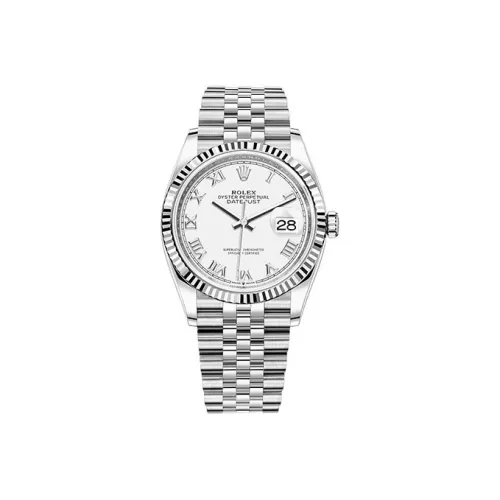 ROLEX Автоматический Механический Movement Унисекс Log Series Часы 36мм*36мм Белый