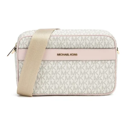 MICHAEL KORS Kenly Покрытый холст с материалами Camera Сумка Сумка через плечо Женская Розовая