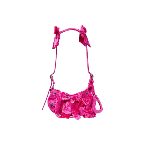 Balenciaga Le Cagole Полиамид Сумка через плечо Маленькая Женская Розовая