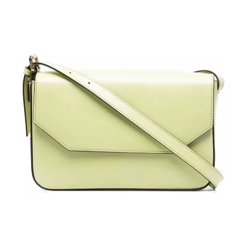 Manu Atelier Сумка через плечо из телячьей кожи женская зеленая