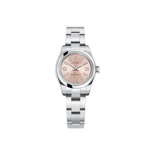 ROLEX Автоматический Механический Movement Женские Oyster Perpetual Часы 26 мм Розовые