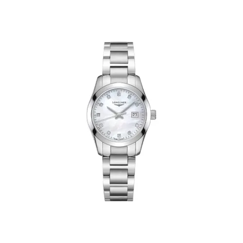 Longines Quartz Movement Женские часы Conquest Classic Collection, 29,5 мм, жемчужная раковина, цвет