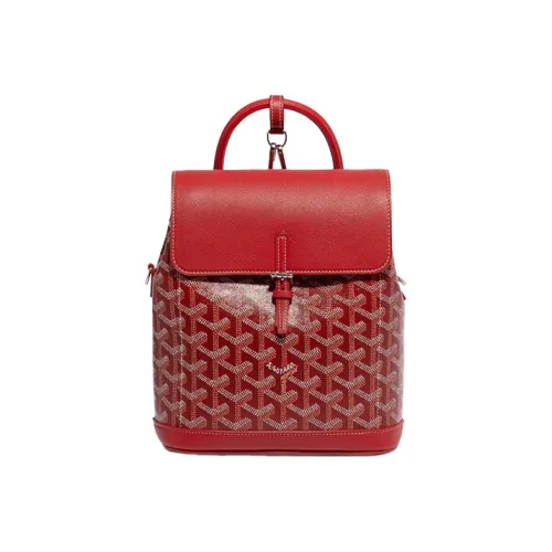 GOYARD Alpin Коровья кожа Рюкзак Мини Женский Красный