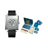 Серебряный корпус с белым циферблатом, синий, винт 205-4