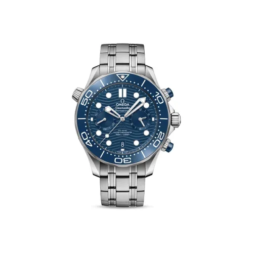 OMEGA Автоматический Механический Часы Мужские Seahorse Series 300m Diving Watch 44 мм Синий