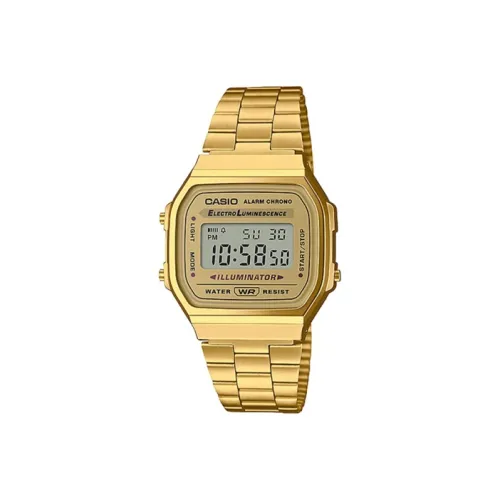 CASIO VINTAGE Series Standard Series Кварцевый механизм Нержавеющая сталь Ремешок Часы Мужские Золотистый циферблат