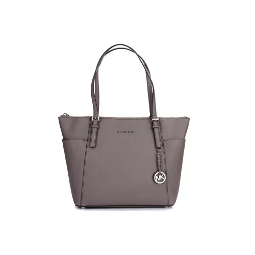 MICHAEL KORS Jet Set Коровья кожа Тоут Одно плечо Сумка Большая Женская Серый