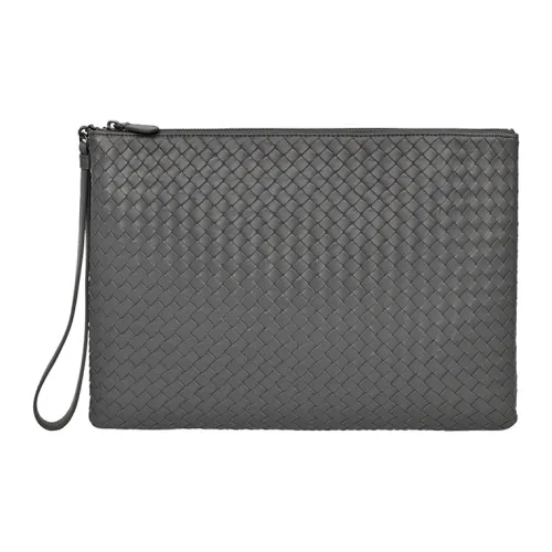 Bottega Veneta Sheepskin Clutch Women's Gray Bottega Veneta Овчина Клатч Женские Серый