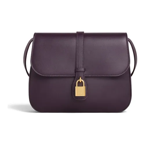 CELINE Tabou Гладкая коровья кожа Сумка Сумка через плечо Сумка через плечо Средний Женский Темно-фиолетовый