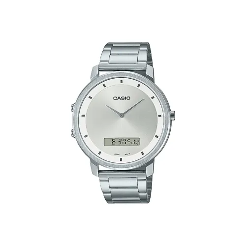 CASIO Standard Series Кварцевый механизм нержавеющая сталь ремешок мужские часы серебристый циферблат MTP B200D 7E