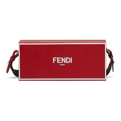 FENDI Кожа Плечевая сумка Унисекс Красная