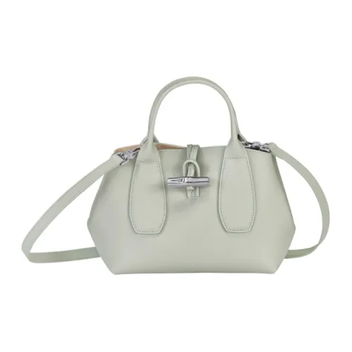 LONGCHAMP Roseau Коровья кожа Big Сумка Через плечо Сумка Маленькая Женская Шалфейно-Серый