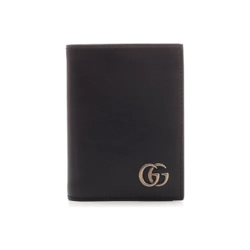 GUCCI GG Marmont Кожа Держатель для карт Держатель для карт Мужской Черный