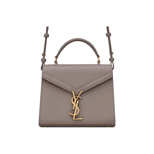 SAINT LAURENT CASSANDRA Телячья кожа Сумка Сумка через плечо Сумка через плечо Мини Женская Дымчатый фиолетовый