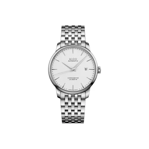 MIDO Автоматический Механический Механизм Мужские Часы Baroncelli 40 мм Белые