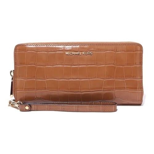 MICHAEL KORS Клатч из коровьей кожи кошелек женский коричневый