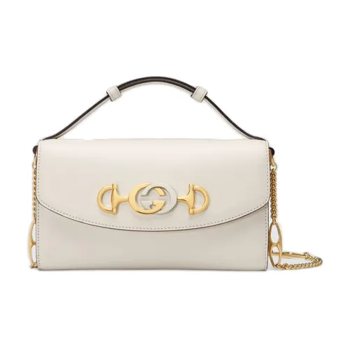 GUCCI Zumi Кожа Сумка Сумка через плечо Сумка через плечо Мини Женская Белая