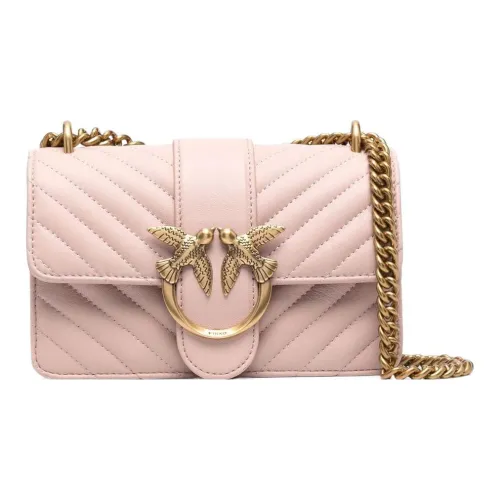 PINKO Quilt Овчина Swallow Сумка Сумки через плечо Сумка на плечо Женская Розовая