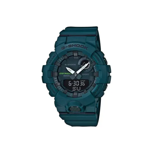 CASIO Кварцевый механизм Смольный ремешок Часы для мужчин Зеленый циферблат