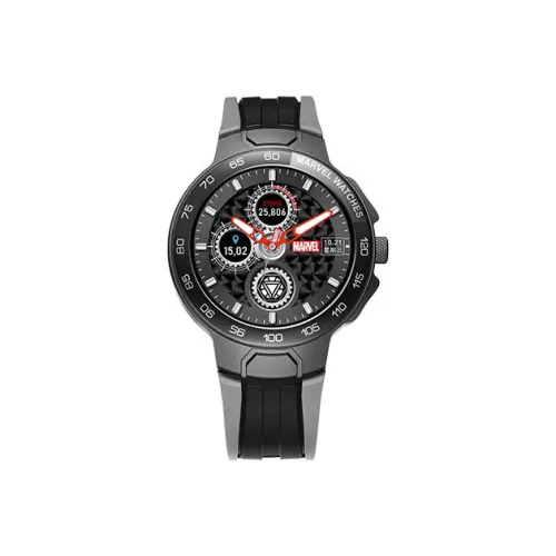 MARVEL Hero Collection Электронные Механические Часы Силиконовый Ремешок Унисекс Черный Циферблат MV 81100H