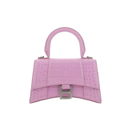 Balenciaga HOURGLASS Телячья кожа Сумка Hourglass Сумка через плечо Сумка Женская Лаванда Фиолетовый