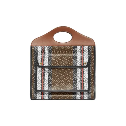 Burberry Pocket Bag Eco-Friendly Canvas Portable Crossbody Bag Shoulder Bag Medium Unisex Rye Brown