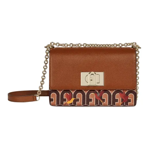Furla Кожа Сумка через плечо Мини Женская Коричневая