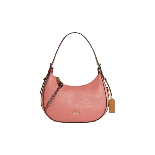 COACH Kleo Пескоструйная кожа Сумка через плечо Сумка Сумка через плечо Женская Вишневый цветок Розовый