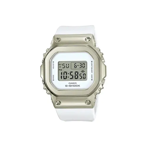 CASIO Кварцевый механизм Смольный ремешок Женские часы Белый циферблат