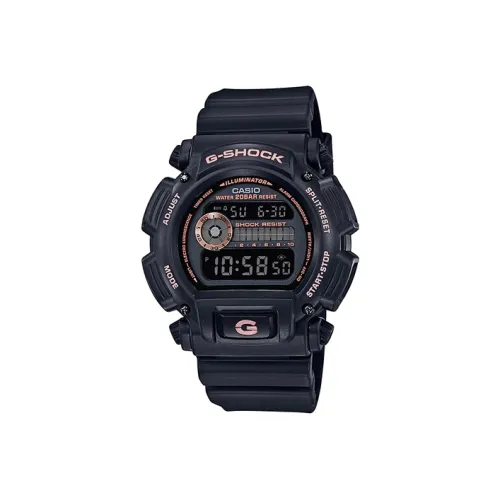 CASIO G Squad Series Кварцевый механизм Смольный ремешок Часы Мужские Черный циферблат